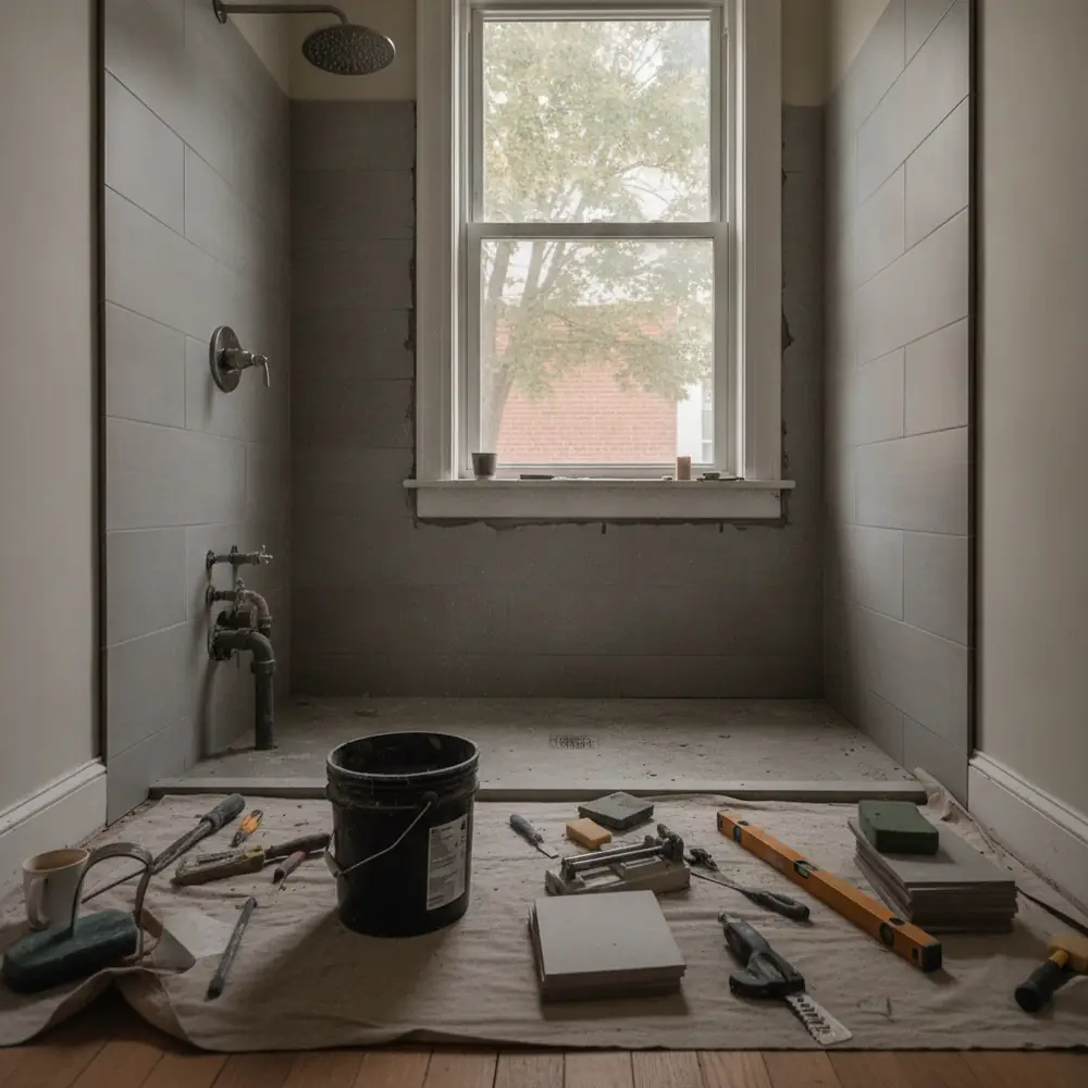 Tub-to-Shower Conversion